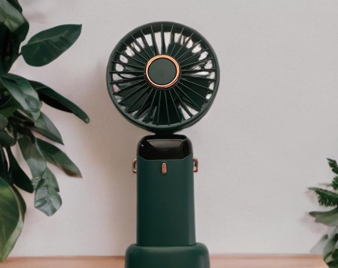 Handheld Mini 5 speed Portable rechargeable fan.