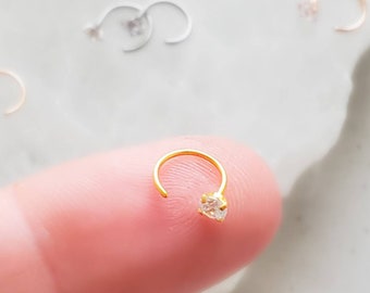 Our TINIEST Sparkle Hug Hoops • 20 Gauge • Thin CZ Hoops • Open Skinny Hoop • Modern Hoop Earrings • Tiny Sparkle Hug Hoops