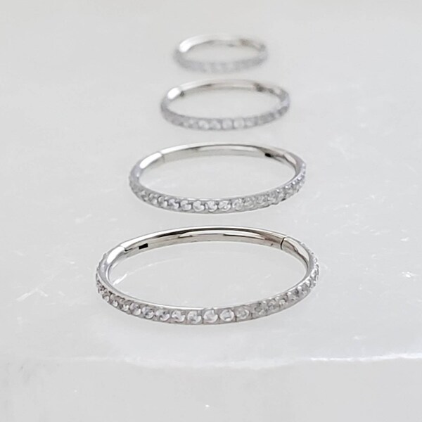 Tiny diamond hoops clearance
