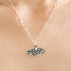 Iridescent Rainbow Abalone Shell Butterfly Pendant Necklace in Sterlin- Bling Je