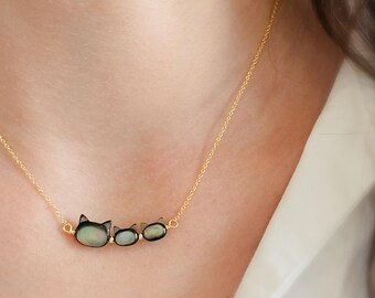 The Original Cat Mom © Necklace • Gift For Mom • Cat Jewelry • Cat Mom • Mother & Child • Mother's Day Gift • New Mom • Cat and Kittens