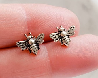 Honey Bee Stud Earrings • Bee Jewelry • Bumble Bee Studs • Nature Lover •  Bee Keeper • Bee Earrings