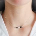 The Original Cat Lover © Necklace • Feline Necklace • Kitty Cat Jewelry • Pet Memorial • Cat Mom • Mother of Pearl • Minimalist Cat Necklace