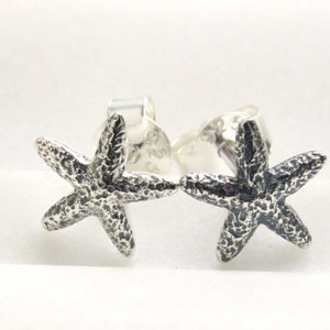 Starfish Stud Earrings Sterling Silver Starfish Sea Star Earrings Starfish Jewelry Post Earrings Bridesmaid Gift Beach Wedding image 1