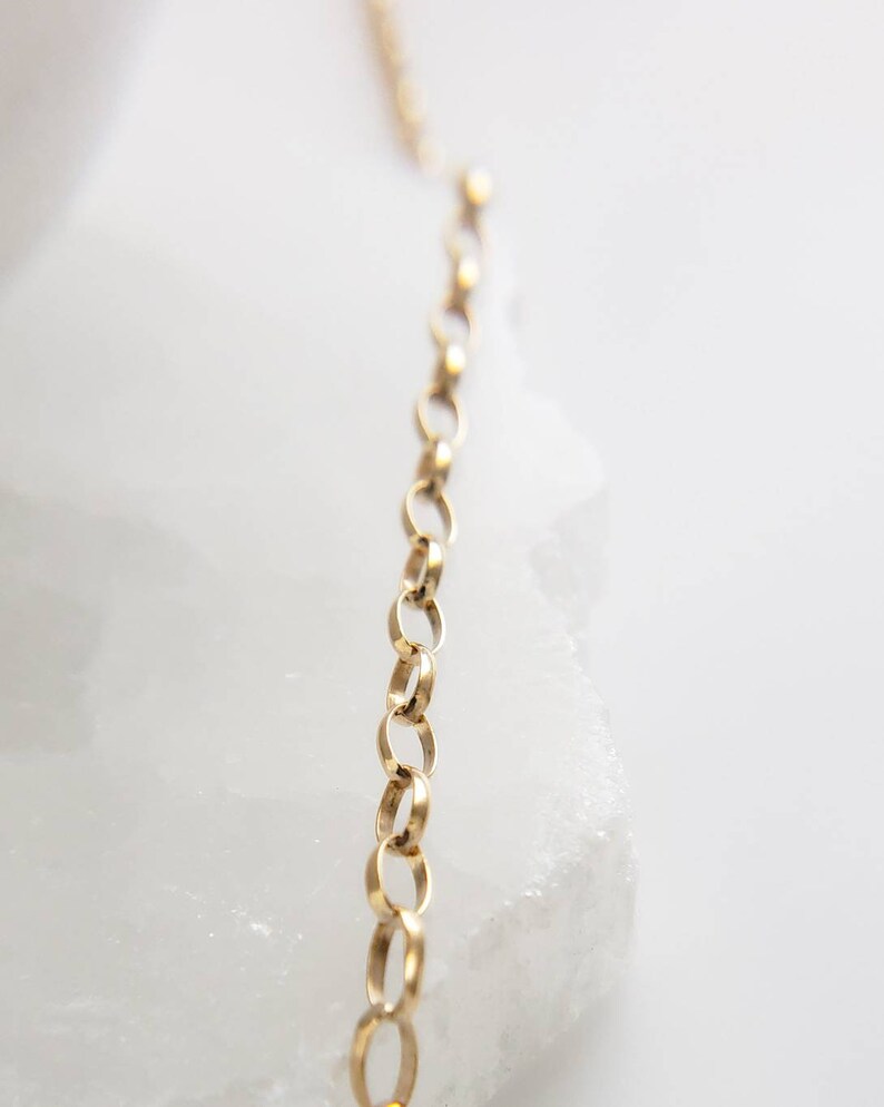 Gold Link Bracelet Layering Bracelet Minimalist Jewelry Gold Links Gift For Her Stacking Bracelet Layering Bracelet image 5