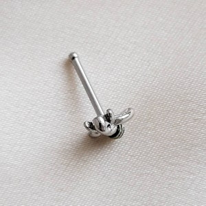 Little Bee Nose Stud Nose Bone Jewelry Tiny Bee Nose Jewelry Cute Nose ...