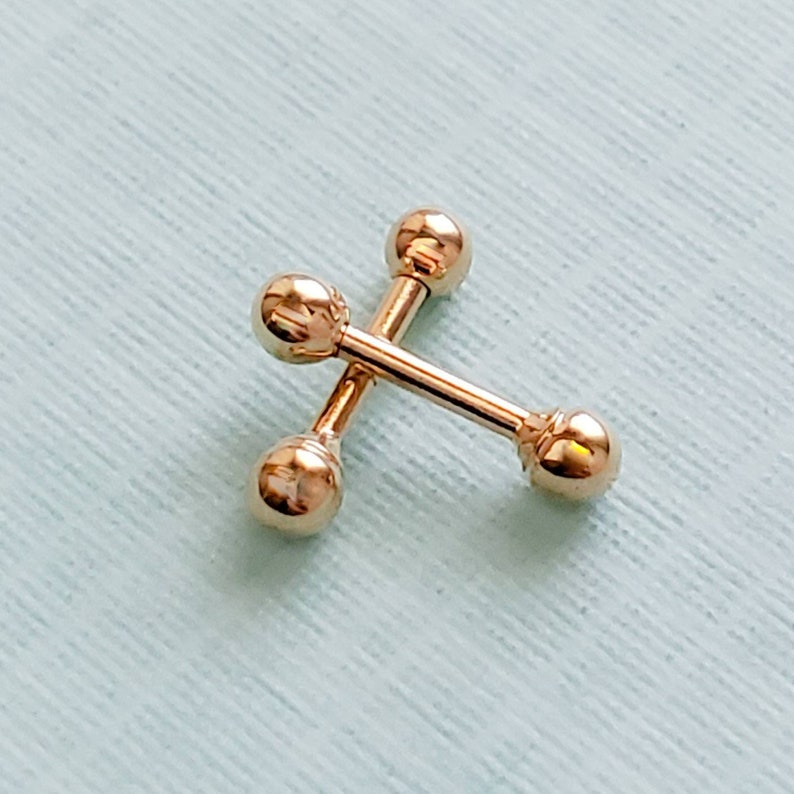 14K Gold Ball Back Studs Tiny Ball Studs Delicate Stud Etsy