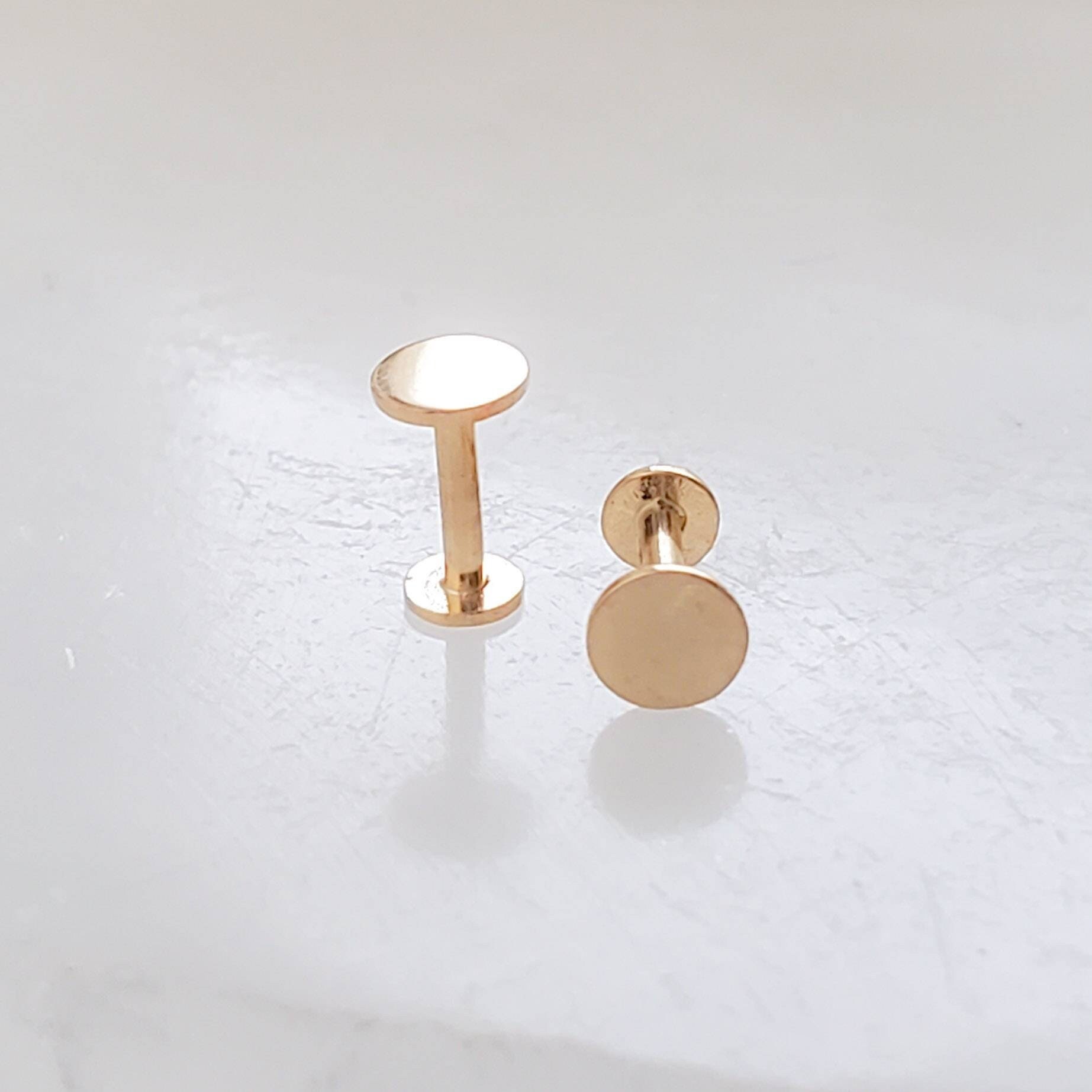 Mini Climber Diamond 14K Gold Flat Back Earring – FreshTrends