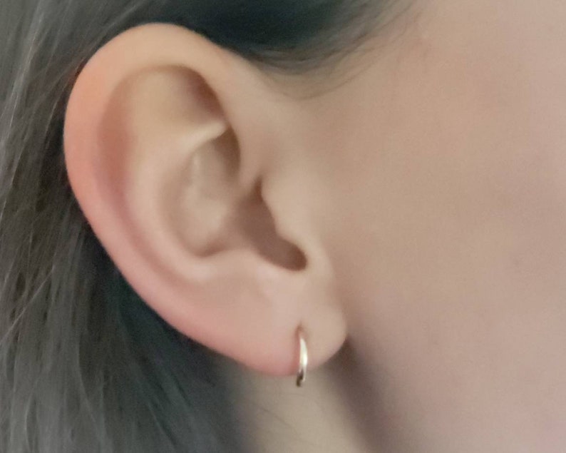 Tiny Gold Hoops Hoop Earrings Thin Small Hoops Delicate Etsy