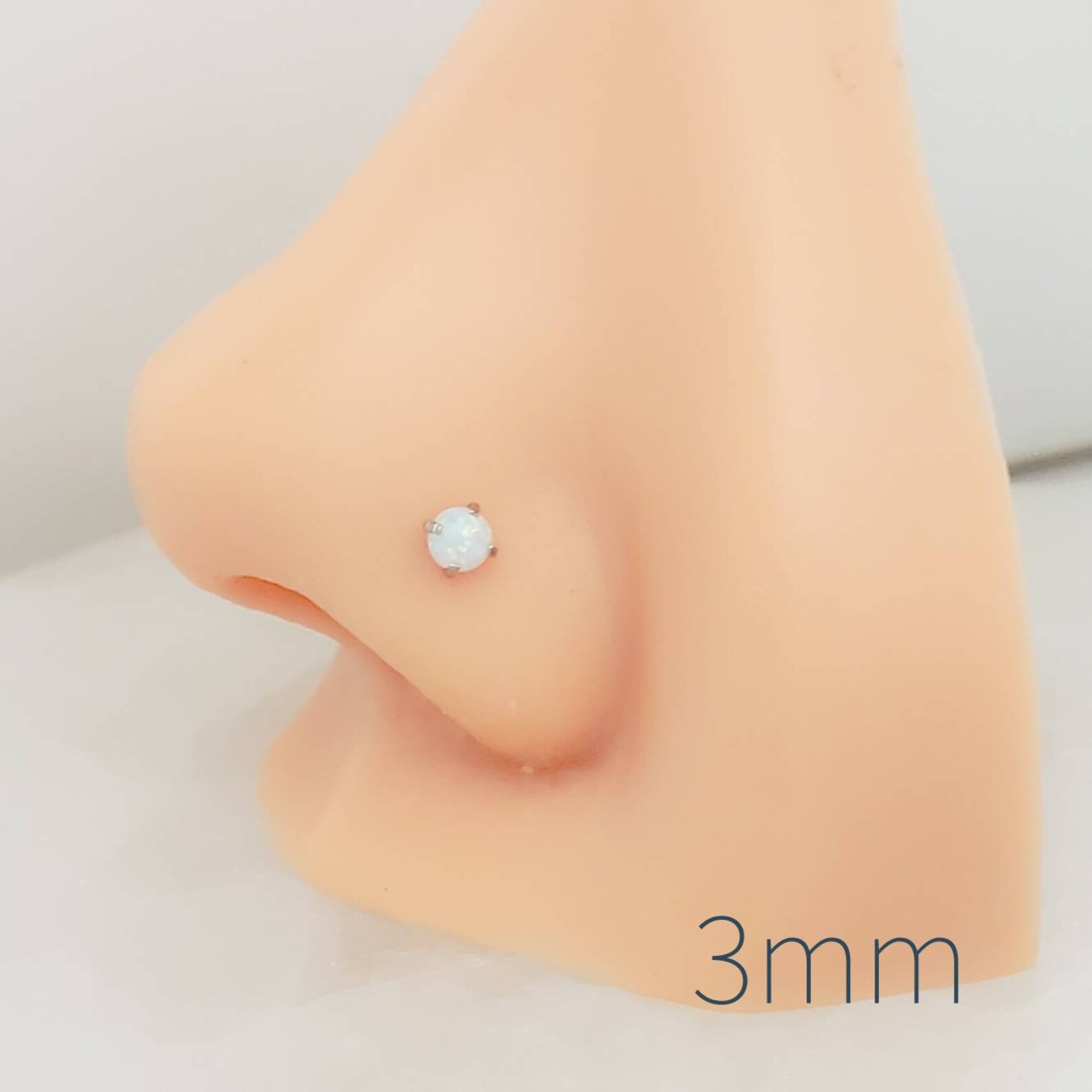 thumbnail image 2 of 2mm Flat Dome Top L-Bend Nose Stud – 316L Surgical Steel, IP Plated, 20G Or 18G 2 of 14