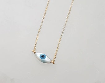PEIMKO Evil Eye Necklace for Women 925 Sterling Silver Greek Protection