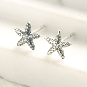 Starfish Stud Earrings Sterling Silver Starfish Sea Star Earrings Starfish Jewelry Post Earrings Bridesmaid Gift Beach Wedding image 3