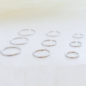 Cerceaux sans fin en titane • Petits cerceaux • Petits cerceaux • Cerceaux sans couture • Qualité d'implant F67 • Cartilage • Tragus • Septum • Anneau nasal