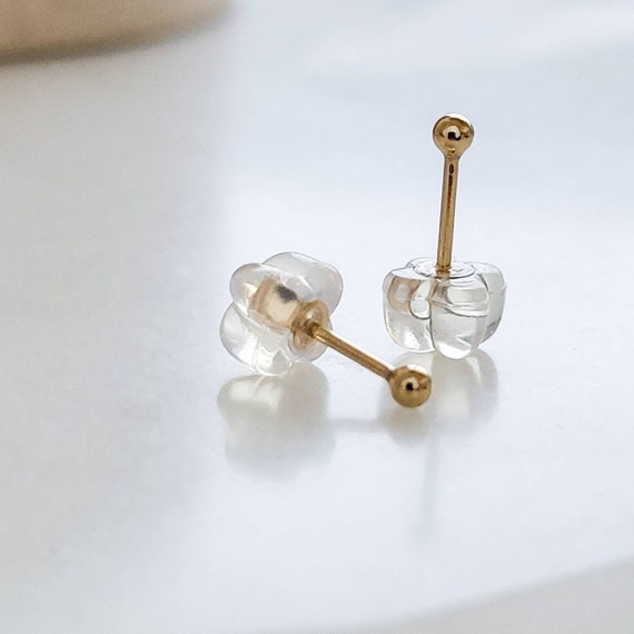 14K Baby Silicone Back Earring Back