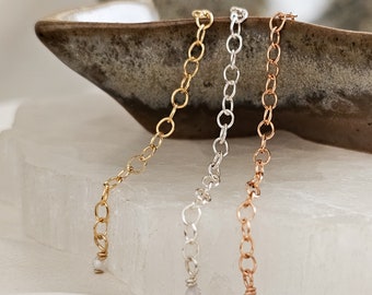 Necklace Extender • Yellow Gold • Rose Gold • Silver • Black • Lengthen Necklace • Longer Necklace • Perfect For Layering Necklaces