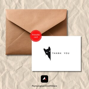 Printable Thank You Card Floral Thank You Card Flower Thank You Card Print at Home Thanks Card Thank You Card For Her Digital Download