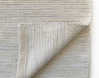 Natural Cotton Hand Woven Table Runner