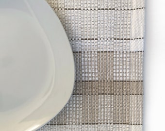 Placemat Handwoven in Neutral Cotton