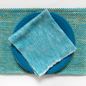 Set of 6 Placemats • Basketweave • Seaside