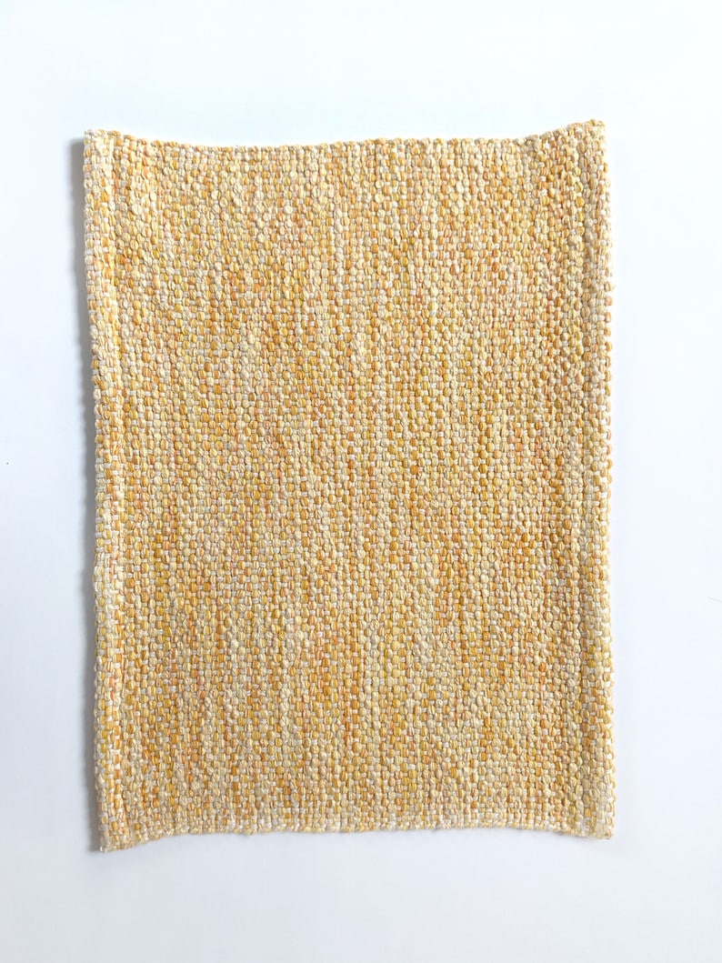 Set of 2 Placemats Handwoven Yellow Sunshine Etsy Australia