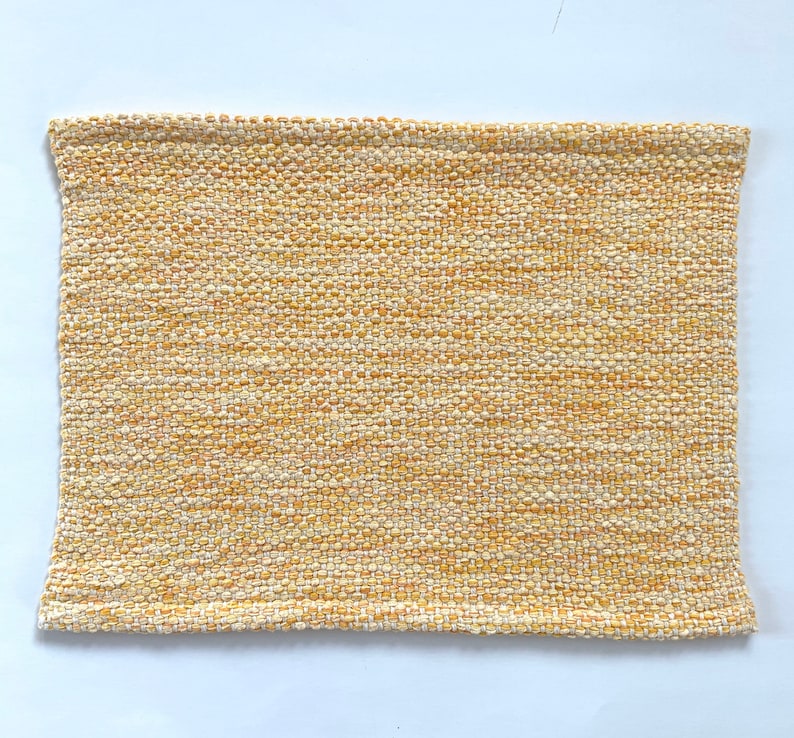 Set of 2 Placemats Handwoven Yellow Sunshine Etsy Australia