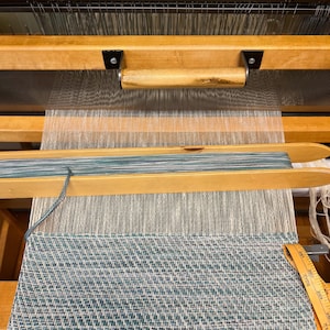Gray/ Teal Hand Woven Table Runner Cotton (Various/ Custom Sizes Available) image 10