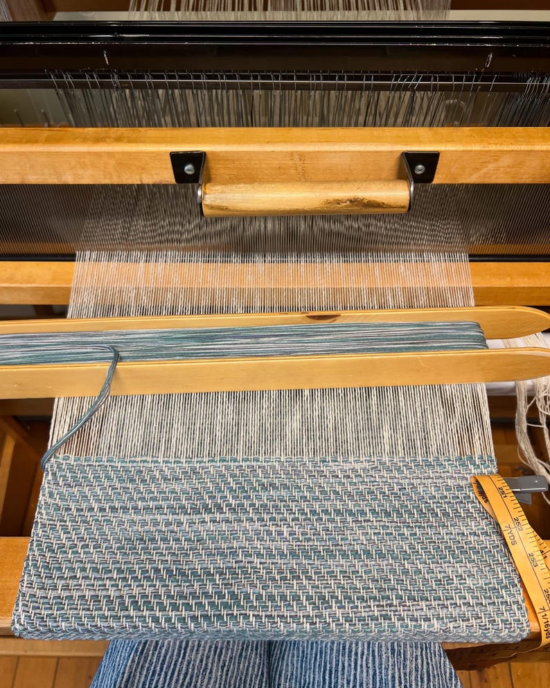 Gray/ Teal Hand Woven Table Runner Cotton (Various/ Custom Sizes Available) image 10