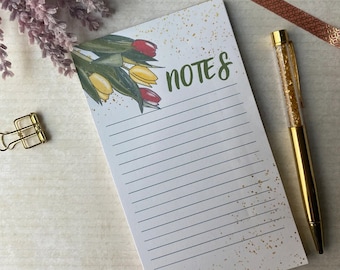 To-Do Liste Notizblock Blumiges Briefpapier (12 x 18 cm)