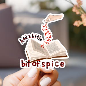 Reading Books Spicy Sticker,Spicy Books, bookish Merch, Kindle laptop Sticker, Smut Reader, Book Lover Gift, Smutty Books