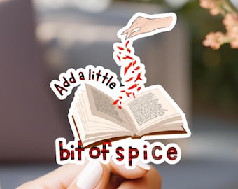 Reading Books Spicy Sticker,Spicy Books, bookish Merch, Kindle laptop Sticker, Smut Reader, Book Lover Gift, Smutty Books