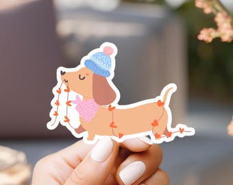 Dachshund Sticker: Waterproof Weiner Dog Laptop Decal