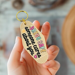 Motel Keychain Drive Safe, Motel Keychains, Vintage Keychain, Retro Keychains, Keychain Gift, Hotel Keychain