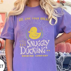 Vintage Disney Tangled Rapunzel Princess Shirt, The Snuggly Duckling Brewing Go Live Your Dream T-shirt, Funny Snuggly Duckling T-shirt