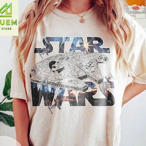 Vintage Starwars Shirt, Starwars Disneyland Shirt, Disney Trip Shirt, Star Wars Millennium Falcon Shirt, Galaxys Edge Shirt, Disney Shirt