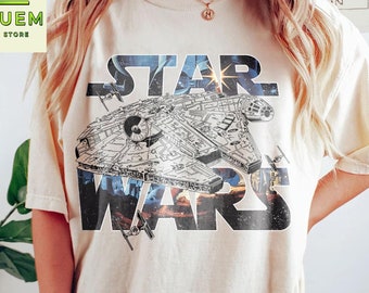 Vintage Star Wars Millennium Falcon-shirt - Disneyland Trip