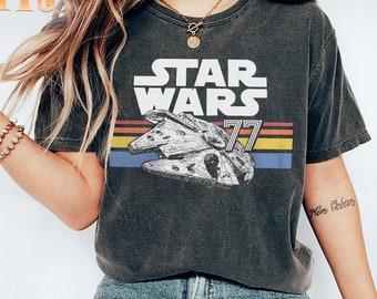 Retro Star Wars Millennium Falcon Comfort Colors-shirt