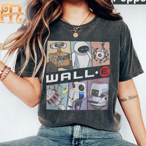 Retro Disney Pixar Wall-E Shirt, Disney Charakter Shirt, Wall-E Dreiecke Und Eva, Disneyworld Shirt, Disneyland Shirt, Disney Familie Shirt