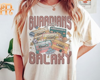 Chemise rétro confort couleurs Gardiens de la Galaxie : t-shirt vintage Star Lord