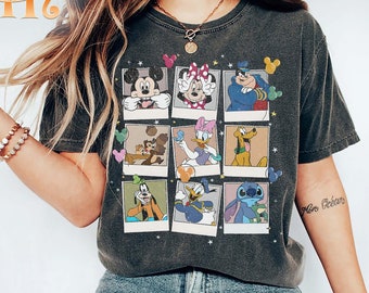Camisa retro de Disney Mickey Comfort Colors, camisa vintage de Mickey y sus amigos, camisas de Disneyland, camisa de Disneyworld, camisas de viaje familiar de Disney