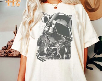 Maglietta retrò Darth Vader Star Wars Comfort Colors