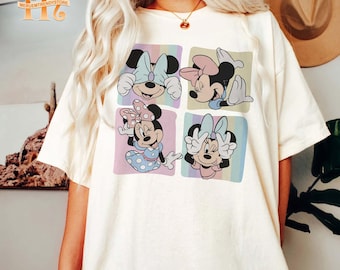 Camisas retro de Minnie Mouse, camisa de Disney Magic Kingdom, camisa de viaje de Minnie Mouse, camisa de vacaciones familiares, camisa vintage de Disney 2024, viaje de Disney