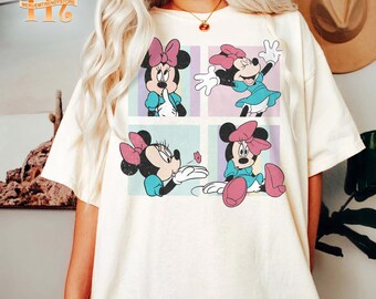 Retro Minnie Mouse Collage Shirt: Disneyworld Tee