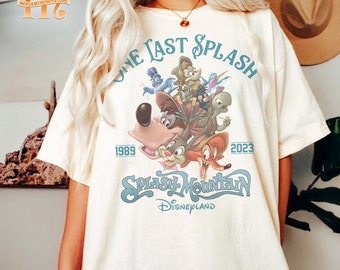 Retro Splash Mountain Comfort Colors Shirt: Magic Kingdom Brer Rabbit & Fox