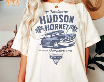 Fabulosa camisa Hudson Hornet, camisa Disney Comfort Colors, camisa de Disney Cars, camisa de cumpleaños de Cars, camisa de Disney Pixar, camisas de Disneyworld