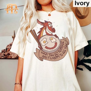 Comfort Colors® Disney Mulan Mushu Dragon Cook Breakfast Poster Shirt, Disneyland Vacation Gift, Birthday Gift Hoodie Shirt Adult Kid Tee