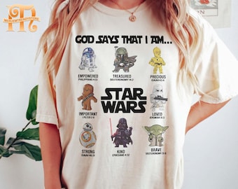 Retro Star Wars Comfort Colors Shirt: God Says That I Am