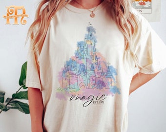Magical Disney Castle Shirt, Disney Magical T-Shirt, Magic Kingdom Shirt, Disneyworld Shirt, Watercolor Castle, Orlando, Disney Family Shirt