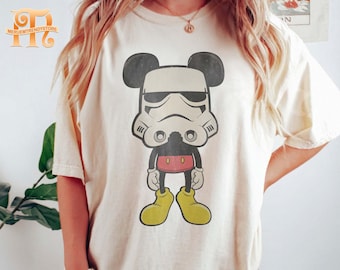 Disney Mickey Star Wars Shirt, Star Wars Family Shirt, Vintage Disney Shirt, Mickey Mouse T-shirt, Disney, Stormtrooper Shirt, Disney Shirt