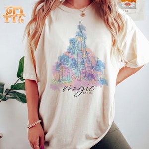 Magical Disney Castle Shirt, Disney Magical T-Shirt, Magic Kingdom Shirt, Disneyworld Shirt, Watercolor Castle, Orlando, Disney Family Shirt