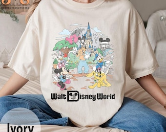 Retro Disneyworld Comfort Colors Shirt: Mickey and Friends